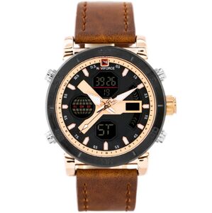 Pánske hodinky NAVIFORCE - NF9132 (zn073d) - brown/rose