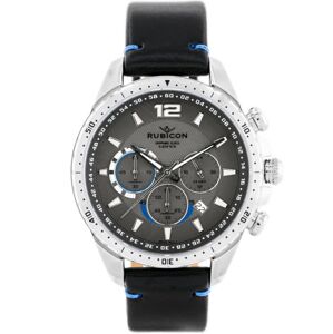 Pánske hodinky RUBICON RNCD98 - CHRONOGRAF (zr095c) black/silver