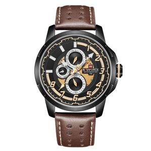Pánske hodinky NAVIFORCE NF9142 (zn087b) black/br.
