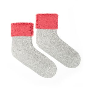Vlnené ponožky Vlnáč Kožuch rúžový
