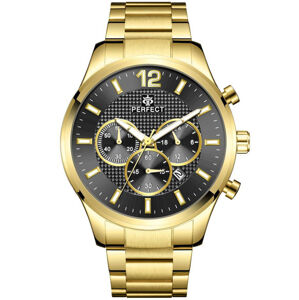 Pánske hodinky PERFECT CH01M - CHRONOGRAF (zp355g) + BOX
