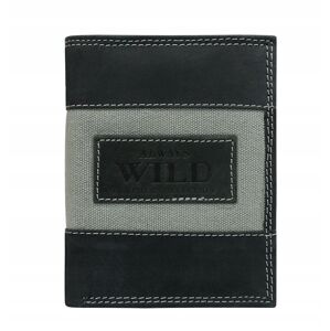 Vertikálna pánska peňaženka, prírodná koža, nubuk a Always Wild džínsy