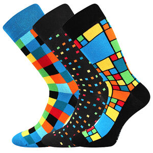 VoXX Ponožky Lonka Dikarus mix B kocka, 3 páry Veľkosť ponožiek: 39-42 EU EUR
