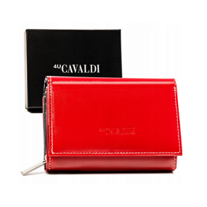 Klasická dámska kožená peňaženka na patentku — 4U Cavaldi
