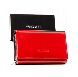 Veľká dámska peňaženka vyrobená z prírodnej kože— 4U Cavaldi