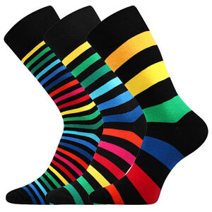 VoXX Ponožky Lonka Deline II mix farebné s čiernou, 3 páry Veľkosť ponožiek: 43-46 EU EUR