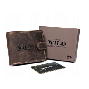 Hnedá pánska peňaženka ALWAYS WILD N992L-P-CHM-1089,skl.