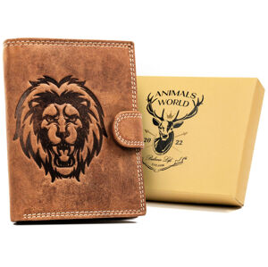 Veľká, vertikálna pánska peňaženka z prírodnej kože - Always Wild