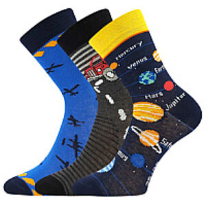 VoXX Ponožky 057-21-43 planéty, mix B chlapec (3 páry) Veľkosť ponožiek: 20-24 EU EUR