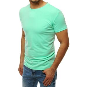 Svetlo-zelené pánske tričko bez potlače RX4193