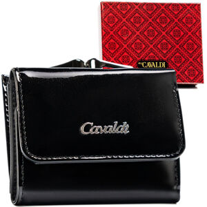 Malá lakovaná peňaženka pre ženy s ochranou RFID Protect- Cavaldi
