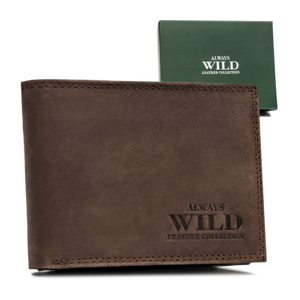 Klasická kožená pánska peňaženka bez zapínania - Always Wild