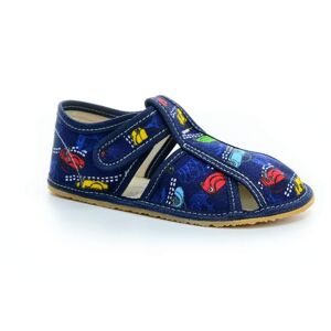 Baby Bare Shoes papuče Baby Bare Navy Cars 26 EUR