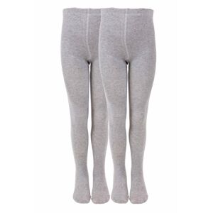 Pančuchy Melton Cotton 2-pack Light Grey Veľkosť ponožiek: 86/92 EUR