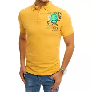 Pekné žlté POLO tričko s potlačou.