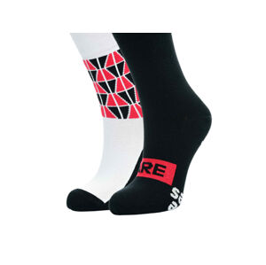 Ponožky Little Shoes Black/White, 2 páry Veľkosť ponožiek: 25-29 EU EUR