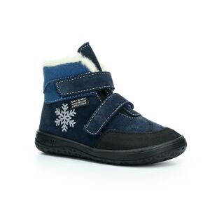 Jonap Jerry zima tmavo modrá vločka vlna barefoot topánky 24 EUR