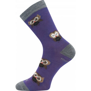 Ponožky Voxx Sovik fialová, 1 pár Veľkosť ponožiek: 30-34 EU EUR
