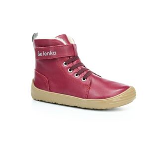 Be Lenka Winter Kids Dark Cherry Red zimné barefoot topánky 26 EUR
