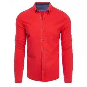 Pánska košeľa v červenej farbe