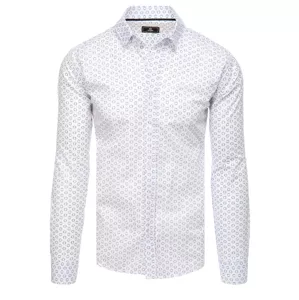 Vzorovaná biela košeľa