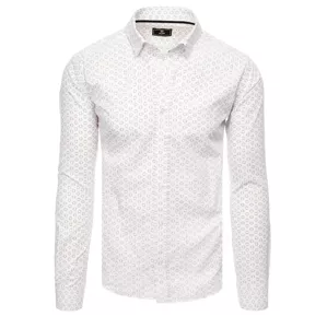 Vzorovaná biela košeľa
