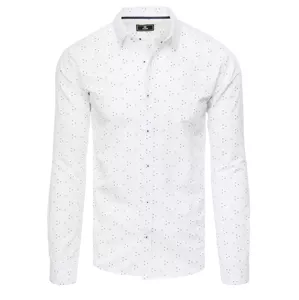 Pánska vzorovaná biela košeľa