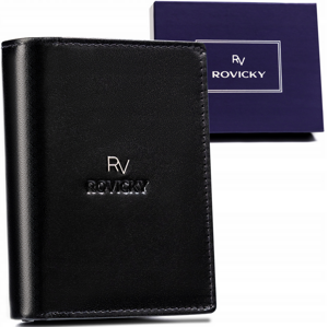 Pánska peňaženka z prírodnej kože s RFID systémom - Rovicky