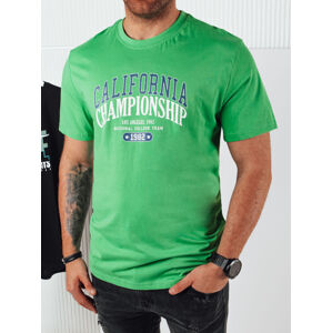 Pánske tričko s potlačou, zelené Dstreet RX5390