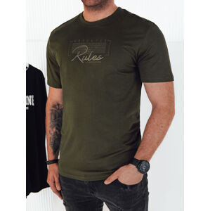 Pánske tričko s potlačou, zelené Dstreet RX5410
