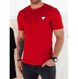 Základné červené pánske tričko Dstreet RX5446
