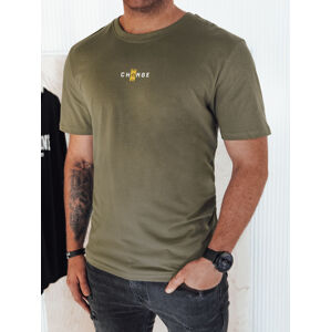 Pánske tričko s potlačou Farba zelená DSTREET RX5462
