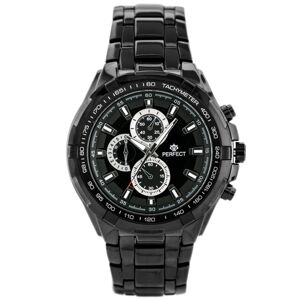 Pánske hodinky PERFECT - MILTON - black (zp112a)