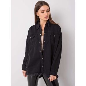 Čierna dámska džínsová košeľa EM-KS-RD6720.24-black Veľkosť: 36