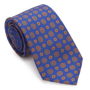 Modro-oranžová kravata.