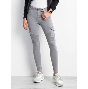 Dámske šedé džínsy JMP-SP-L009.23P-gray Veľkosť: 36