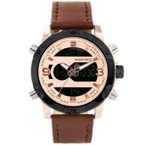 Pánske hodinky NAVIFORCE - NF9097 (zn043e) - brown/rosegold