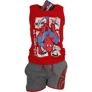 Spiderman letná súprava červeno-sivá Veľkosť: 94