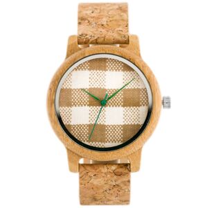 Dámske hodinky  DREVENÉ Bobobird - korkowy pasek (zx635a)