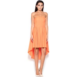 Dámske oranžové šaty K031 Veľkosť: M