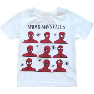 Spider Man - chlapčenské biele tričko Veľkosť: 110/116