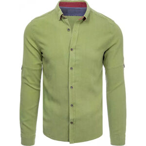 Svetlozelená džínsová košeľa DX2254 Veľkosť: 2XL