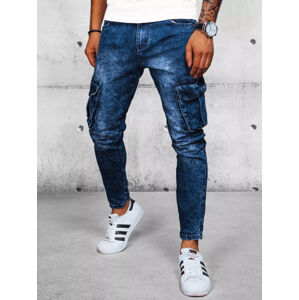 Tmavomodré pánske džínsové nohavice s vreckami UX3938 Veľkosť: 33