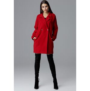 Červený oversize kabát M625 Red Veľkosť: L/XL