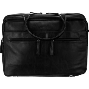 Badura Čierna kožená taška na notebook LAP-5682-B-COM BLACK Veľkosť: ONE SIZE