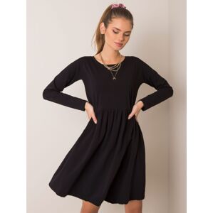 Čierne dámske šaty RV-SK-5889.41P-black Veľkosť: M