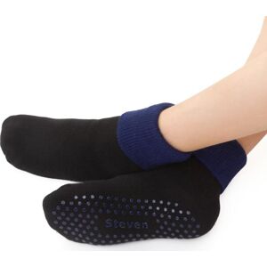 Čierne protišmykové ponožky pre deti Art.038 TS016, BLACK - ABS Veľkosť: 32-34