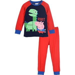 Červeno-modré pyžamo pre chlapcov Peppa George Veľkosť: 116