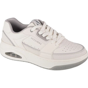 Biele pánske voľnočasové tenisky Skechers Uno Court - Low-Post 183140-WHT Veľkosť: 41