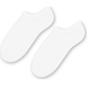 Biele pánske nízke ponožky Art. 007 XL001, WHITE Veľkosť: 47-50